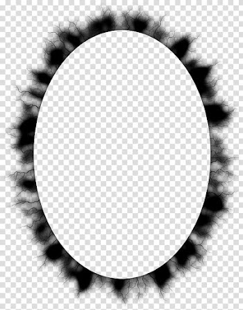 Electrify frames s, oval black frame template transparent background PNG clipart
