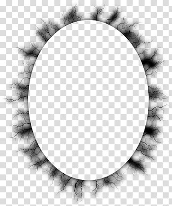 Electrify frames s, oval black frame transparent background PNG clipart