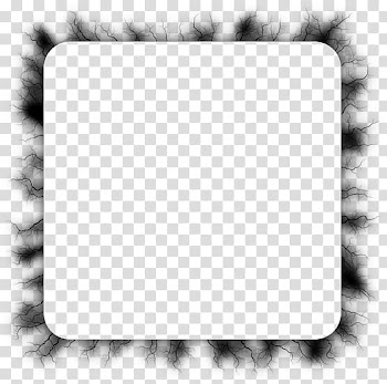 Electrify frames s, square black border frame transparent background PNG clipart