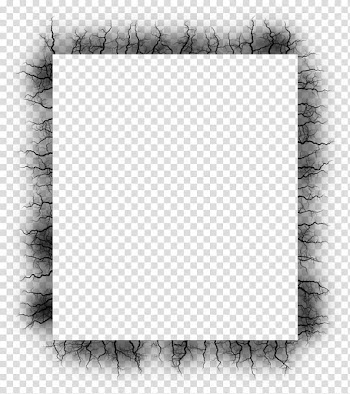 Electrify frames s, square black roots border transparent background PNG clipart
