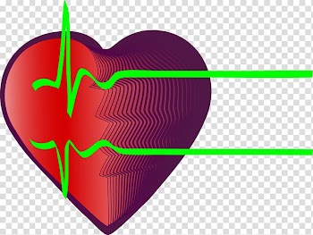 Electrocardiography Heart rate Myocardial infarction Coronary artery disease, Heart and green heart rate transparent background PNG clipart