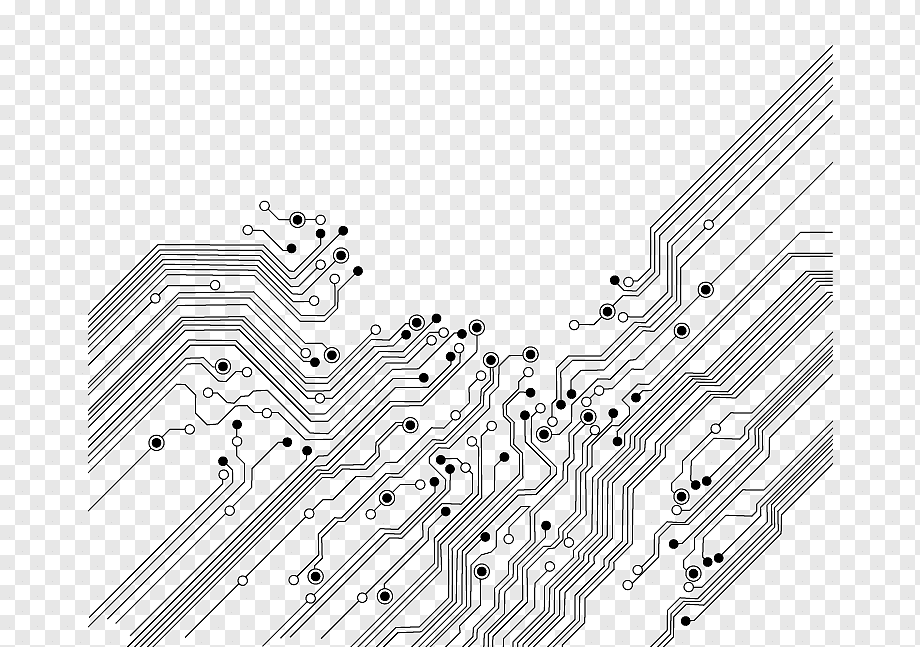 Electronic circuit Printed circuit board Electronics Icon, Science and technology lines, angle, text, rectangle png