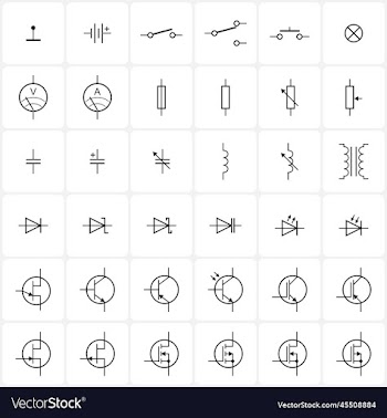 electronic component symbols