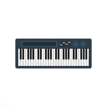 Electronic keyboard piano isolated graphic il.. | Free stock vector - 429486
