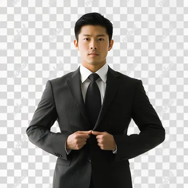 Elegance in Focus: Chinese Man in Professional Attire