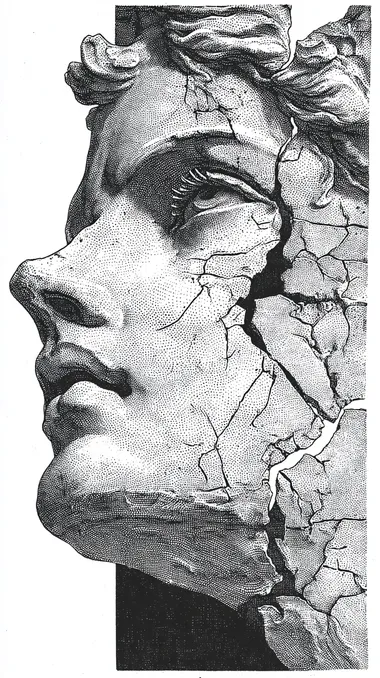 Elegance in Imperfection: Greek Goddess Statue Portrait Elegance in Imperfection: Greek Goddess Statue Portrait