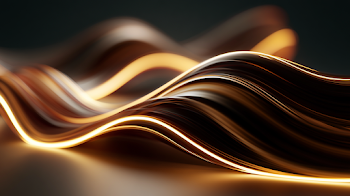 Elegant Abstract Gold Metallic Ripple Background