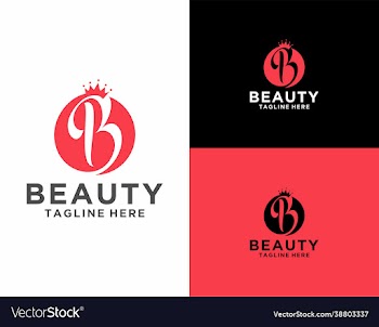 elegant and luxury beauty letter b logo