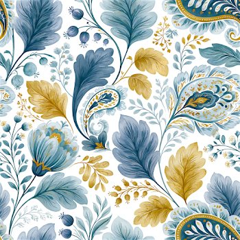 Elegant Autumn Paisley Pattern