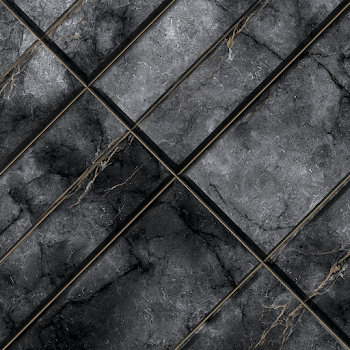 Elegant Black Marble Pattern with Dark Grey Veins