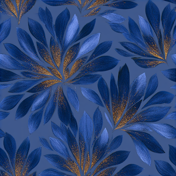 Elegant Blue Floral Pattern