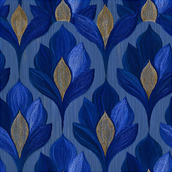 Elegant Blue Floral Pattern