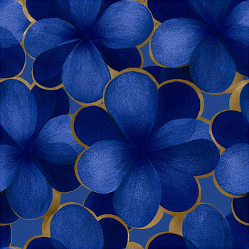 Elegant Blue Floral Pattern