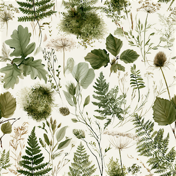 Elegant Botanical Poetry Book Cover