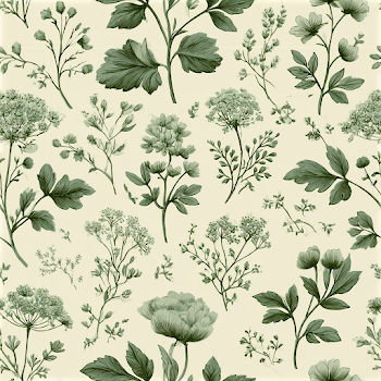 Elegant Botanical Toile Pattern