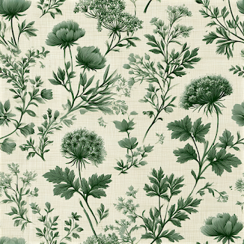 Elegant Botanical Toile Pattern