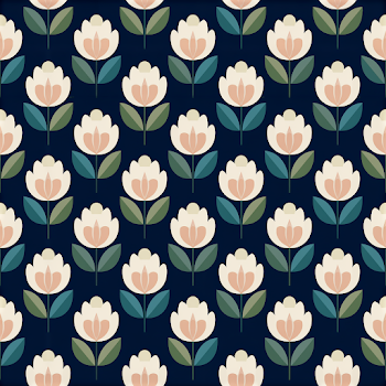 Elegant Botanical Wallpaper Pattern