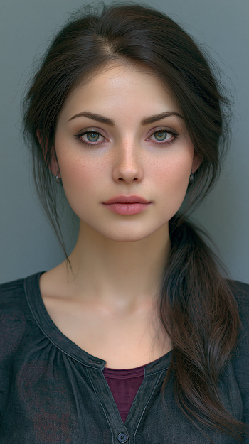 Elegant British Brunette Portrait