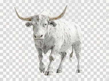 Elegant Bull: A Majestic Symbol of Strength and Grace