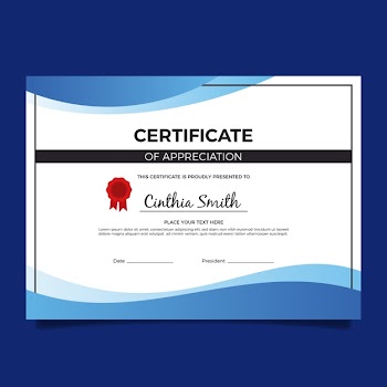 Elegant certificate template Free Vector
