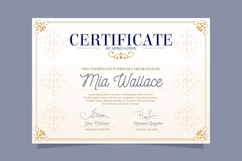 Elegant certificate template theme Free Vector