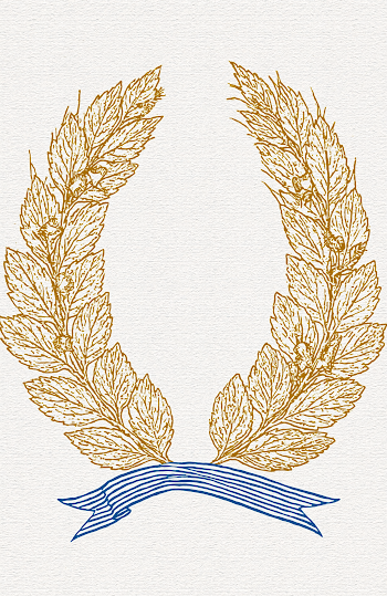 Elegant Certificate Template with Gold Laurel Wreath