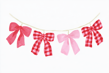 Elegant Christmas Bow Garland
