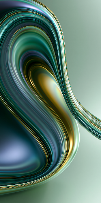 Elegant Chrome Wave Abstract