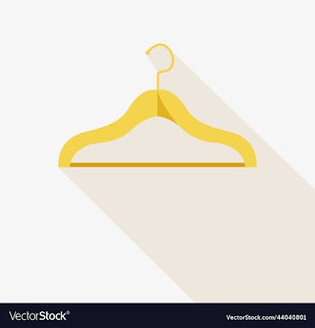 elegant clothes hanger fashion and beauty