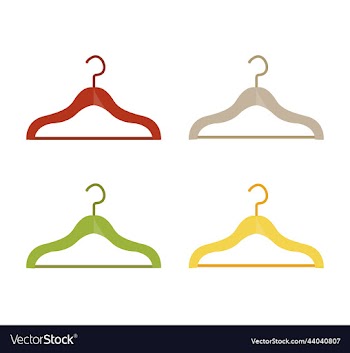 elegant clothes hanger fashion and beauty