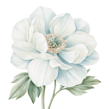 Elegant Coastal White Flower