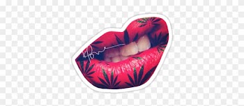 Elegant Cool Pictures Of People Smoking Lips Stickers - 3in X 2in Oval Nd North Dakota Sticker Vinyl Window