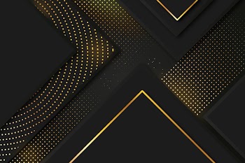 Elegant dark background with gold details theme Free Vector
