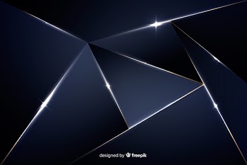 Elegant dark background with polygonal shapes Free Vector