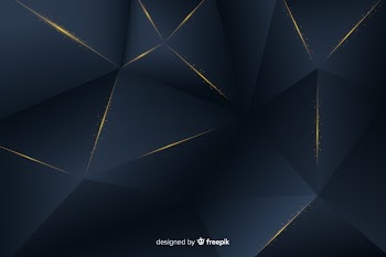 Elegant dark background with polygonal shapes Free Vector