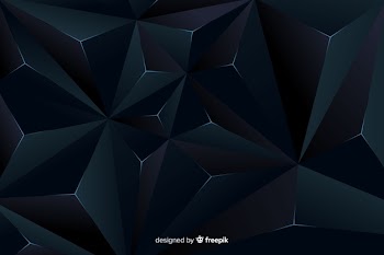 Elegant dark polygonal background design Free Vector
