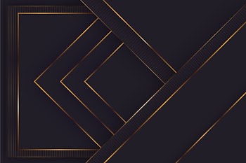 Elegant dark wallpaper with golden details Free Vector