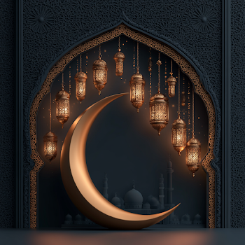 Elegant Eid Al-Adha Greeting Card Design