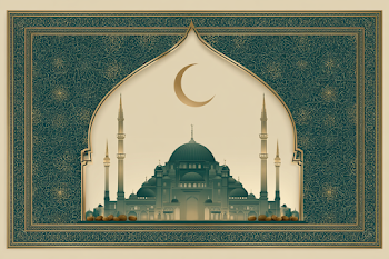Elegant Eid al-Adha Greeting Card Design