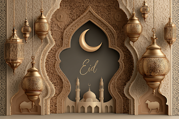 Elegant Eid al-Adha Greeting Card Design