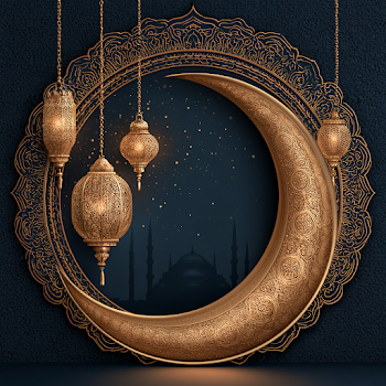 Elegant Eid Al-Adha Greeting Card Design