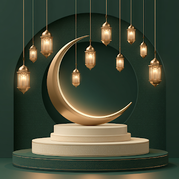 Elegant Eid Mubarak Greeting Scene