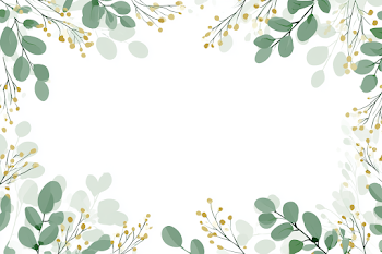 Elegant Eucalyptus Wedding Invitation Border