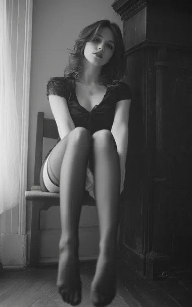 Elegant Female Feet in Stockings Elegant Female Feet in Stockings