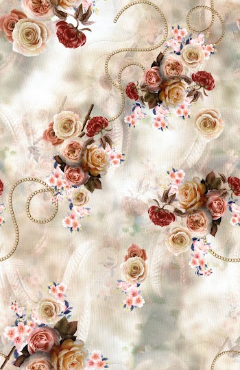 Elegant Floral Pattern with Roses