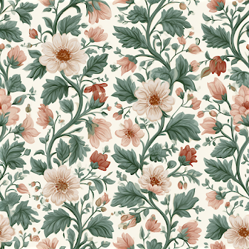 Elegant Floral Textile Pattern
