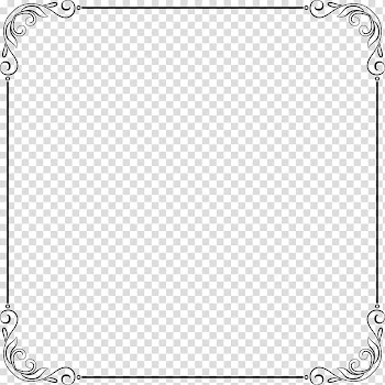 Elegant frame transparent background PNG clipart