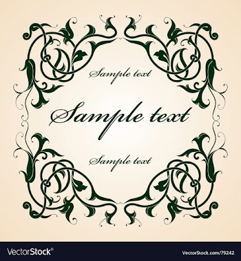 Elegant frame vector image