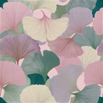 Elegant Ginkgo Biloba Botanical Pattern