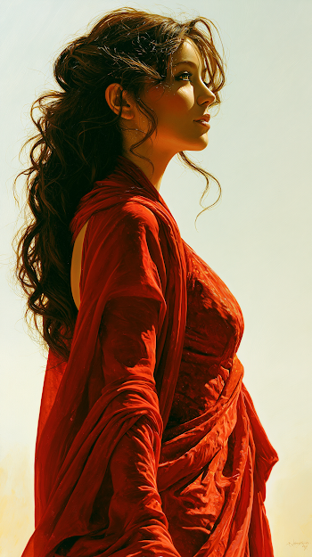 Elegant Goddess in Serene Light